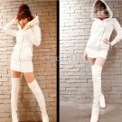 very hip fur trimmed hoodie