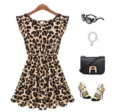 leopard print dress