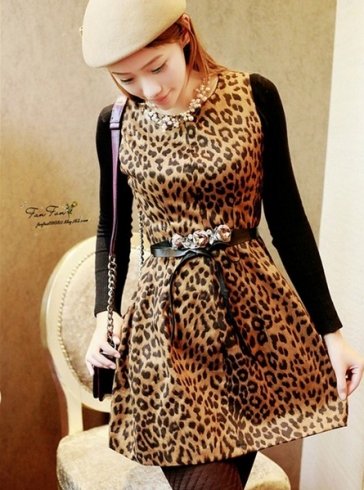 sleeveless leopard print