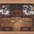 2004 Donruss Classics Classic Combos John Elway Broncos /750 w/ Terrell Davis