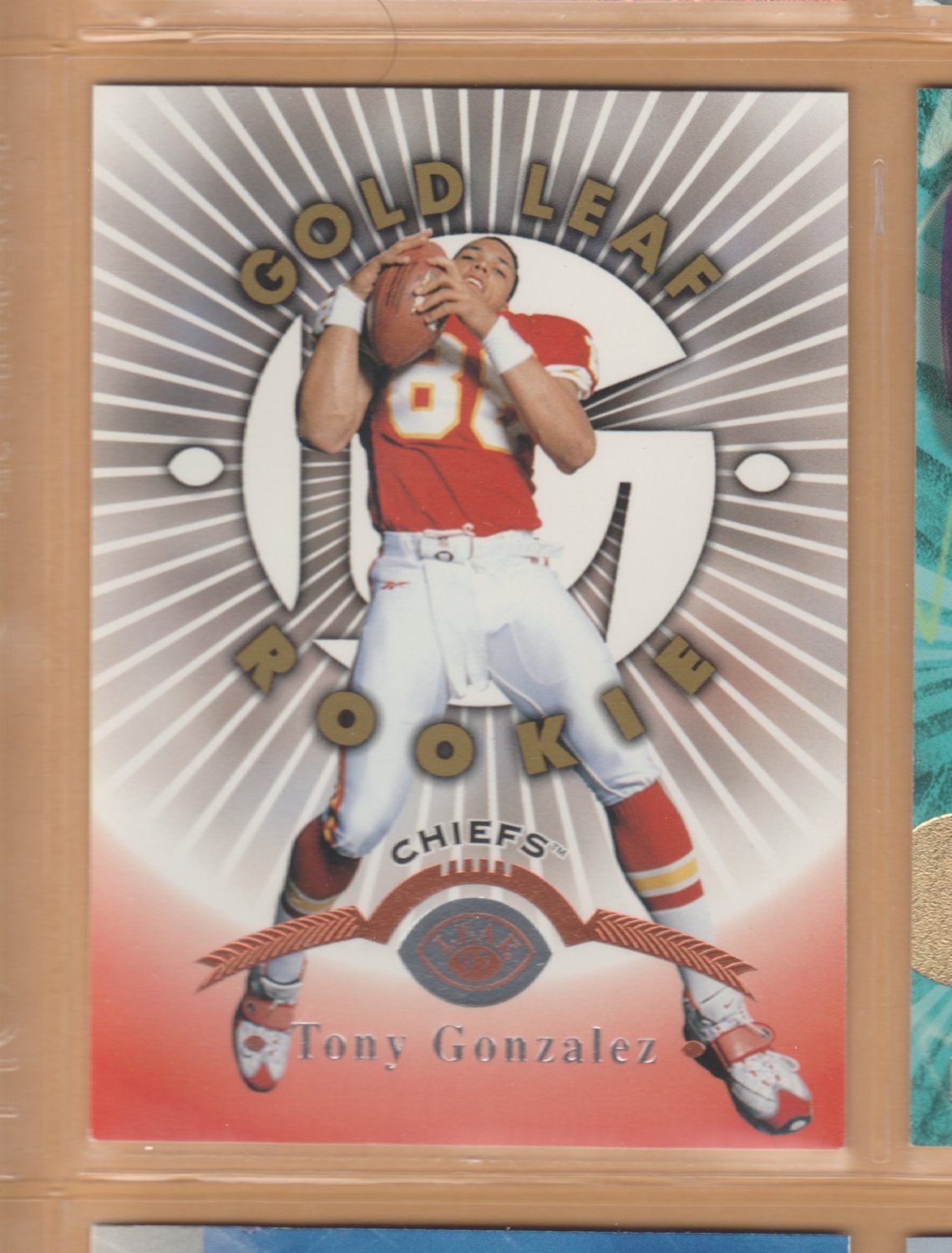 1997 Leaf Rookie Tony Gonzalez RC Chiefs Falcons