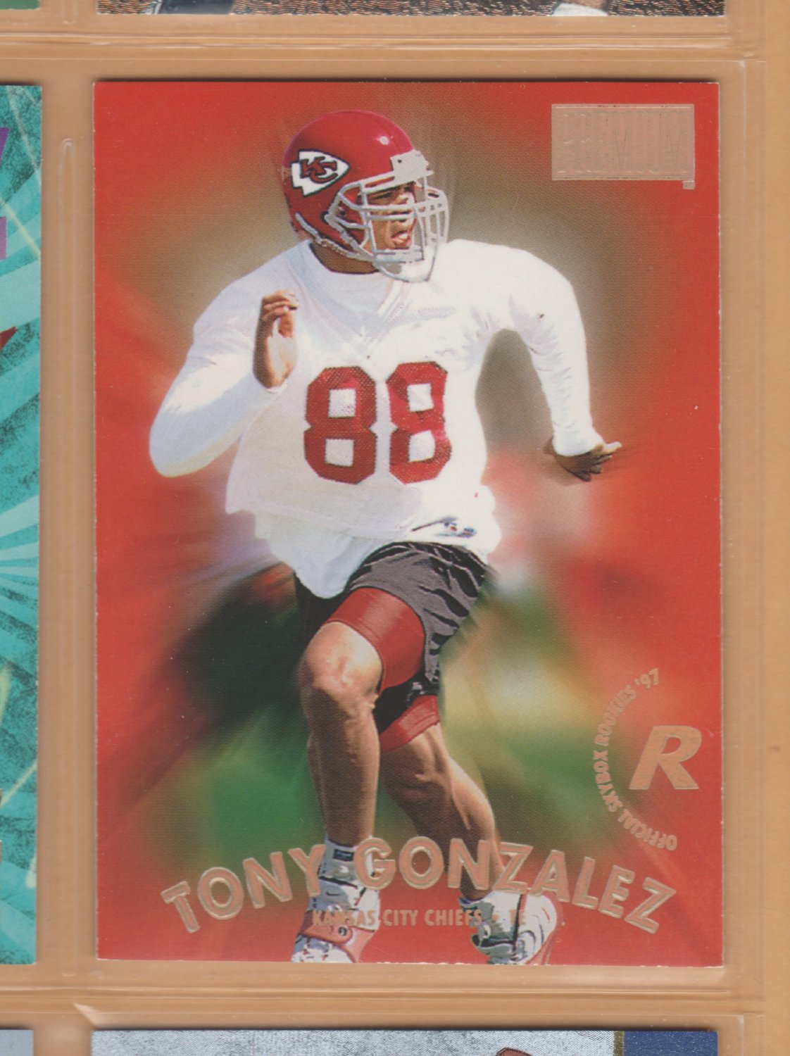 1997 Skybox Rookie Tony Gonzalez RC Chiefs Falcons