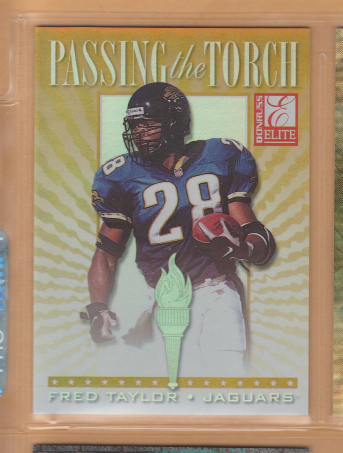 1999 Donruss Elite Passing the Torch Fred Taylor Jaguars /1500