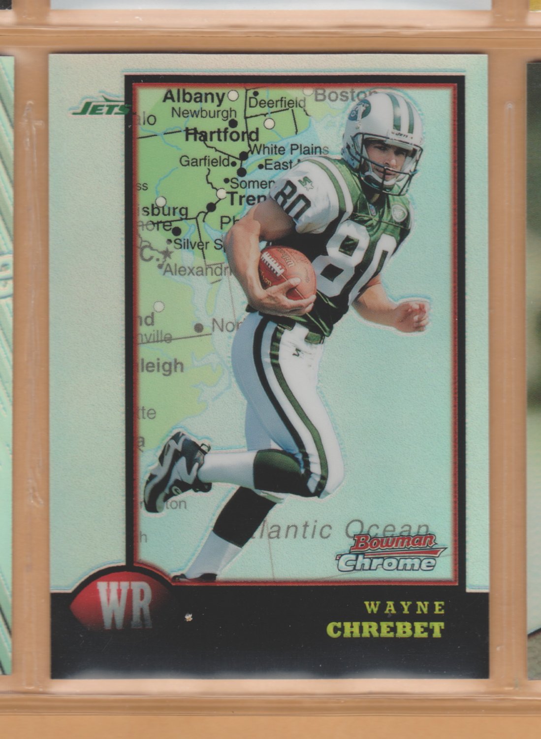 1998 Bowman Chrome Interstate Refractor Wayne Chrebet Jets