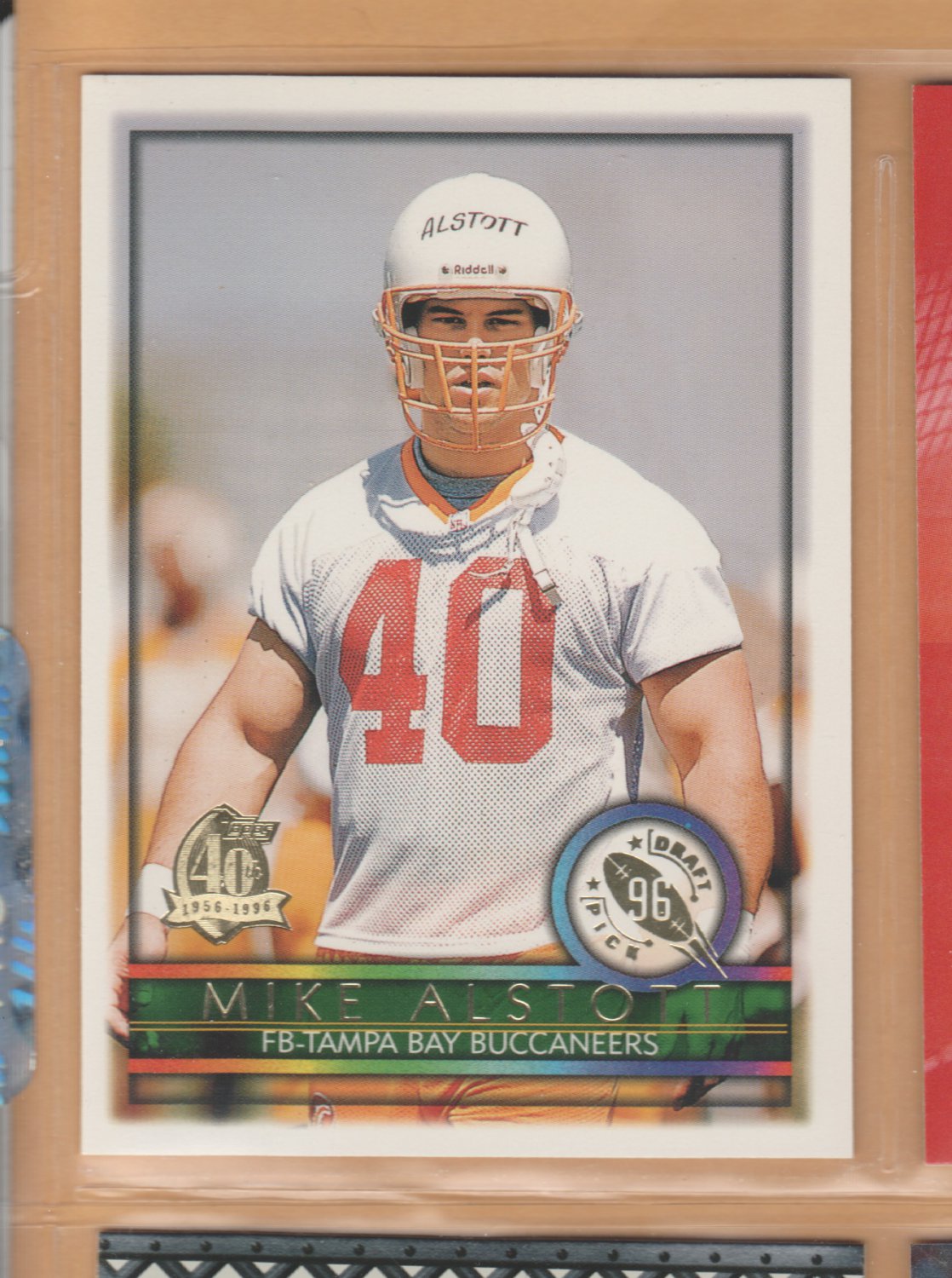 1996 Topps Rookie Mike Alstott Buccaneers RC