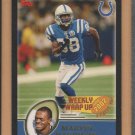 2003 Topps Black Border Marvin Harrison Colts /150 2003 Topps Black Border Marvin Harrison Colts /150