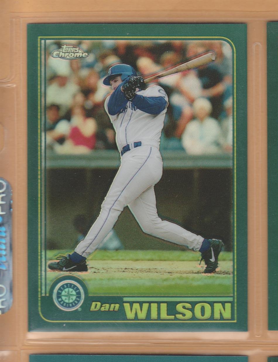 2001 Topps Chrome Retrofractor Refractor Dan Wilson Mariners