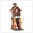 2 Story Fire Station Birdhouse