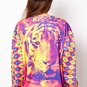 OASAP Dazzling Tiger Graphic Sweatshirt, multi, S, OP33892