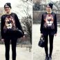 OASAP Lifelike Lion Print Sweatshirt,Free Shipping