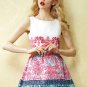 OASAP 2014 Vintage Jacquard Sleeveless Dress, red, L, OP37421