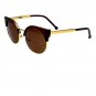 OASAP Vintage Round Sunglasses, dark brown, one size, OP28325