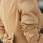 OASAP 2014 New Pleated Double-breasted Jacket, black, XL, OP37299