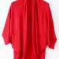 OASAP Vintage Batwing Shawl Cardigan, black, one size, OP37070