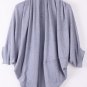OASAP Vintage Batwing Shawl Cardigan, black, one size, OP37070