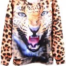 OASAP Angry Leopard Sweatshirt, multi, L, OP35020