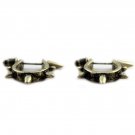 OASAP Metallic Stud Women Earrings, antique gold, one size, OP50656