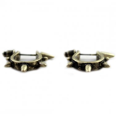 OASAP Metallic Stud Women Earrings, antique gold, one size, OP50656