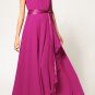 OASAP Slit Halter Evening Maxi Dress, green, L, OP39235