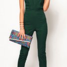 OASAP Jumpsuit, Street-chic Green Strapless Jumpsuit, green, M, OP39173