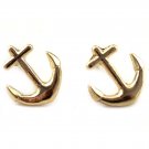 OASAP Gold Anchor Stud Women Earrings, gold, one size, OP50658