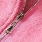 OASAP Asymmetrical Women Stand Collar Long Sleeves Solid Wool Jacket, pink, M, OP53349