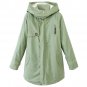 OASAP Essential Women Long Sleeves Olive Green Parka, olive green, M, OP53236