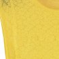 Lovely Crochet Lace Peplum Top Women Sleeveless Boat Neckline Blouse, yellow, M, OP44168