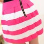 High Waist Striped Skirt, pink, one size, OP34285