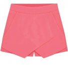Stunning Solid Tulip Shorts Women Side Zipper High Waisted Shorts, blush, XL, OP44376