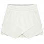 Stunning Solid Tulip Shorts Women Side Zipper High Waisted Shorts, white, XXL, OP44376