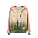 OASAP Lovely Rabbit Print Sweatshirt, pink, one size, OP26169