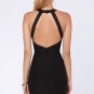 OASAP Cutout Halter Little Black Dress, black, one size, OP37813