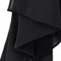 OASAP Lace Back Chiffon Vest, black, L, OP37246
