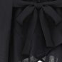 OASAP Lace Back Chiffon Vest, black, XL, OP37246