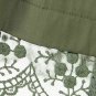OASAP Lace Paneled Double-breasted A-line Coat, olive, XXXL, OP34168