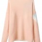 OASAP Classic Women Long Sleeves Color-Blocked Blush Sweater, blush, one size, OP54224