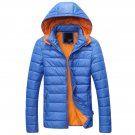 OASAP Cozy Sleek Hooded Man Long Sleeves Puffer Coat, blue, S, OP54549