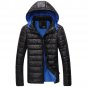 OASAP Cozy Sleek Hooded Man Long Sleeves Puffer Coat, black, XL, OP54549