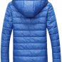 OASAP Cozy Sleek Hooded Man Long Sleeves Puffer Coat, blue, L, OP54549