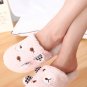 OASAP Lovely Bear Closed Toe Woman Terry Slippers, pink, L OP49970
