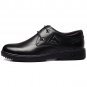 OASAP Man Casual PU Faux Leather Lace-Up Shoes, black, EURO40/US7/UK6.5, OP55960