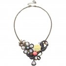 OASAP Women Archaic Vintage-Inspired Rosette Necklace, multi, one size, OP57741