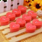 Heart-Shaped Smokeless Candles Romantic Love Creative Wedding Candles, red, OP57926