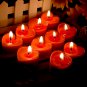 Heart-Shaped Smokeless Candles Romantic Love Creative Wedding Candles, red, OP57926
