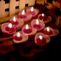Heart-Shaped Smokeless Candles Romantic Love Creative Wedding Candles, purple, OP57926