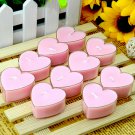 Heart-Shaped Smokeless Candles Romantic Love Creative Wedding Candles, pink, OP57926