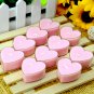 Heart-Shaped Smokeless Candles Romantic Love Creative Wedding Candles, pink, OP57926