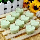 Heart-Shaped Smokeless Candles Romantic Love Creative Wedding Candles, green, OP57926
