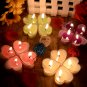 Heart-Shaped Smokeless Candles Romantic Love Creative Wedding Candles, green, OP57926